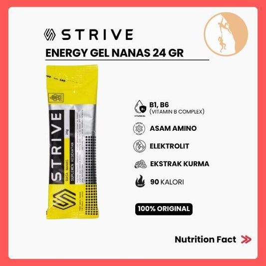 Camilan Instant Berenergi - Strive Energy Gel Nanas