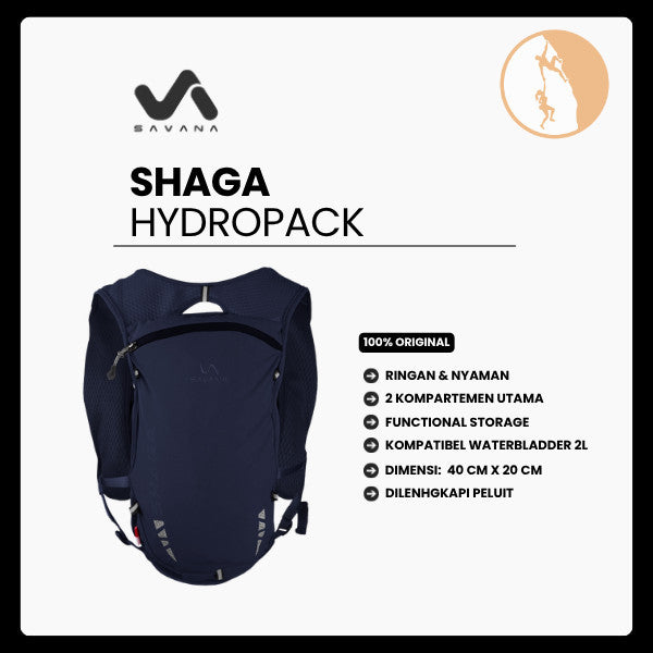 Rompi/Tas Hydropack Olahraga Running - Savana Shaga