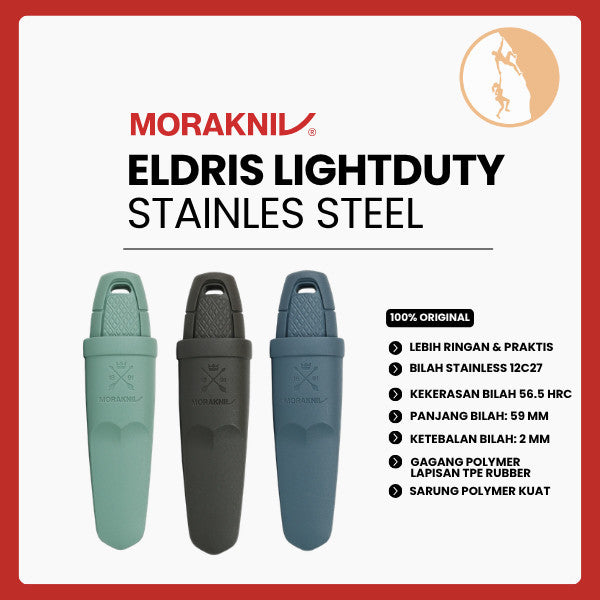 Pisau Saku Ringan/Outdoor/Bushcraft - Morakniv Eldris LightDuty