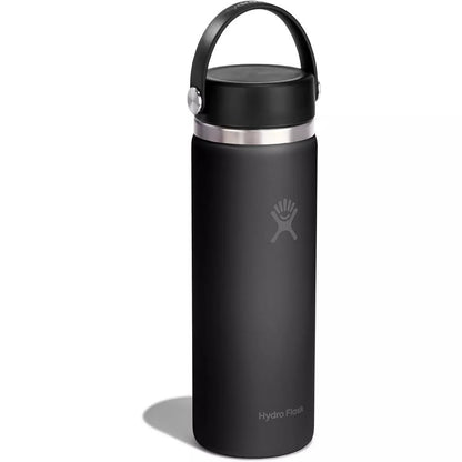 Botol Minum/Tumbler - Hydro Flask Wide Mouth Flex Cap 20oz/591ml (Black 2.0)