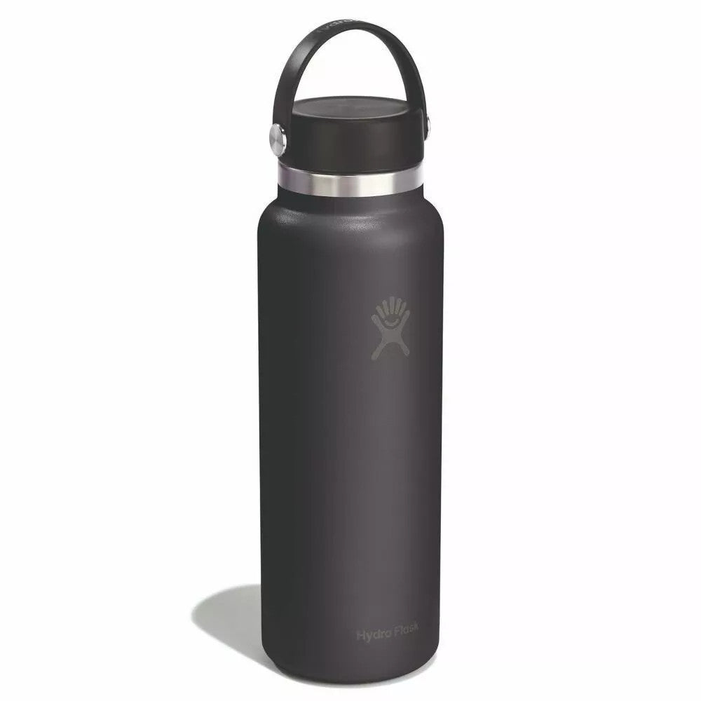 Botol Minum/Tumbler - Hydro Flask Wide Mouth Flex Cap 40oz/1182ml (Black 2.0)
