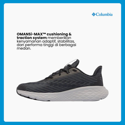 Sepatu Lari Pria - Columbia Men's Konos Swift Running Shoes - Black/Sea Salt