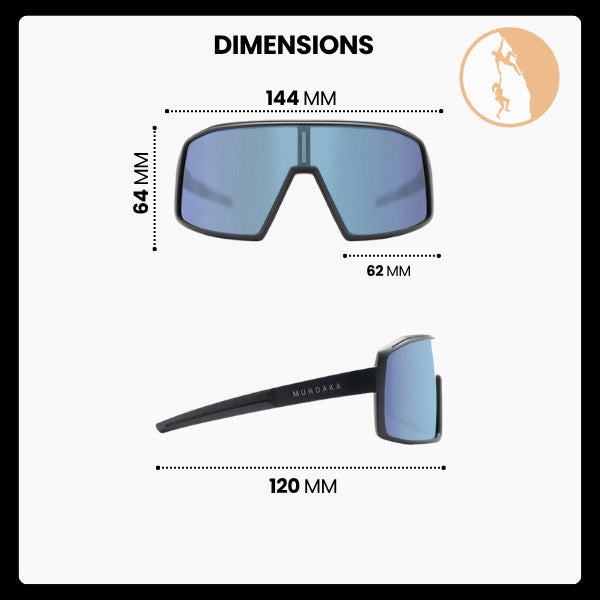 Mundaka Optic KHARDUNG (Blue / CX Full Revo) - Eyewear/Sunglasses/Kacamata Sport
