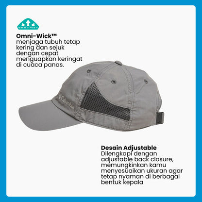 Topi Outdoor Unisex Columbia Tech Shade II Hat (City Grey)
