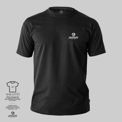 Pinnacle T-Shirt Blue Valley - Black