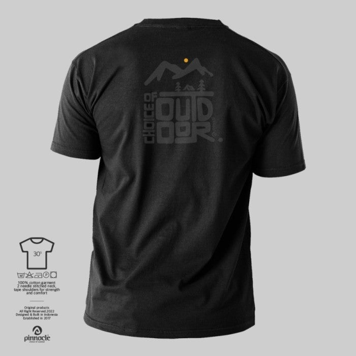 Pinnacle T-Shirt Dark Silhouette - Black