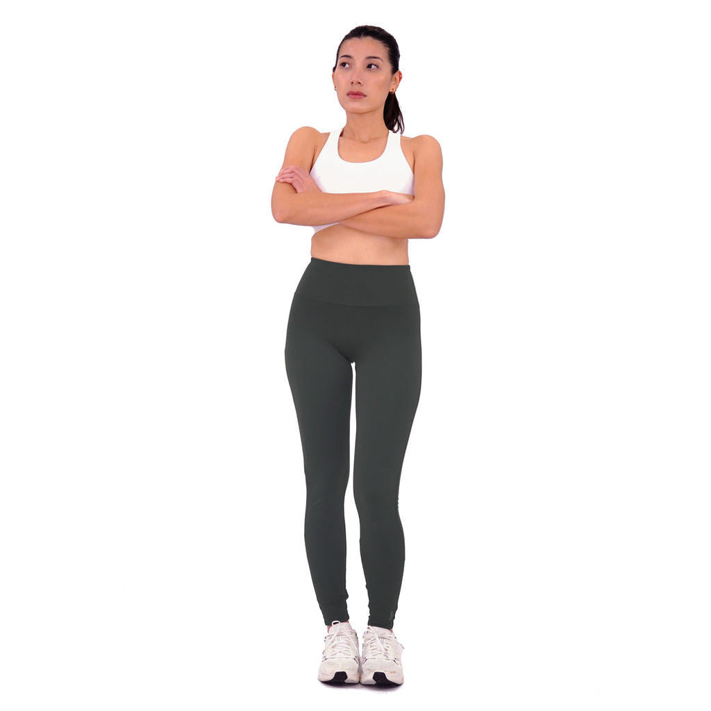 Celana Legging Olahraga Wanita - Trijee ES Long Legging Slim (Army Green)