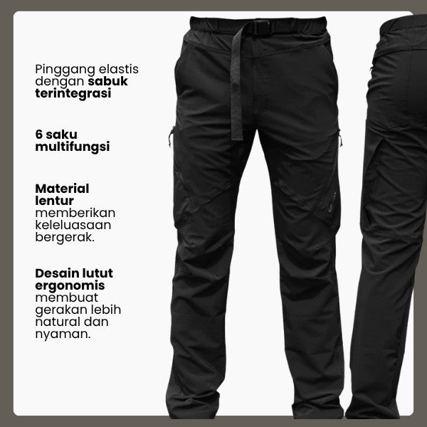 Celana Gunung/Hiking Pria - Pinnacle Vortex Hike Pant (Black)