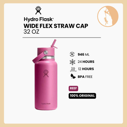 Hydro Flask Wide Flex Straw Cap 32oz/946ml - REEF