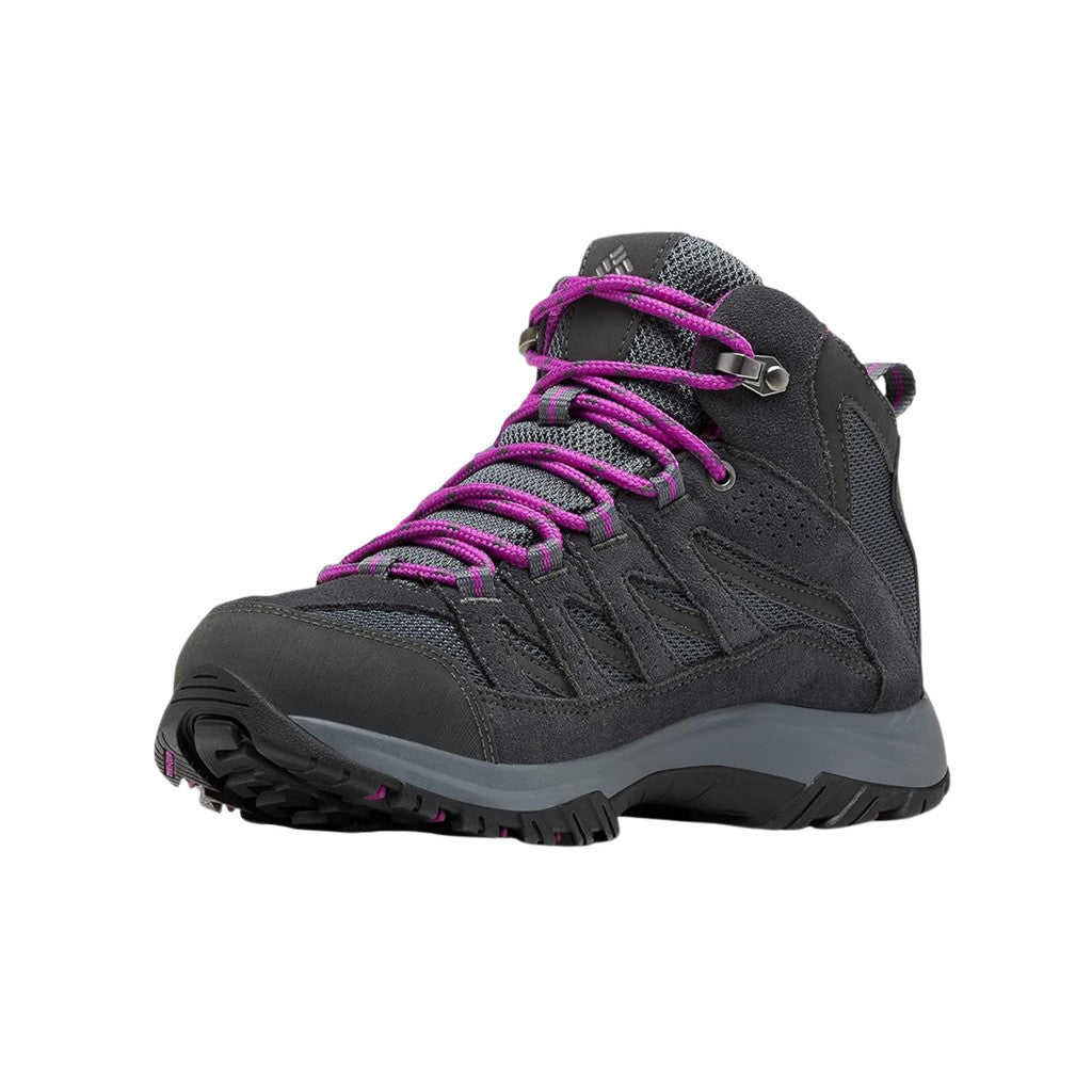 Sepatu Hiking Wanita Mid-cut Boots - Columbia Women's Crestwood™Mid Waterproof Boots - Graphite/Bright Plum