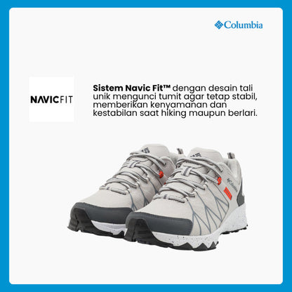 Sepatu Hiking Pria Waterproof - Columbia Men's Peakfreak™ II Outdry™ Hiking Shoe (Moonstone/Red Quartz)