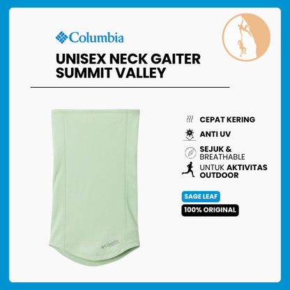 Pelindung Leher Outdoor Original Unisex - Columbia Summit Valley Neck Gaiter (Sage Leaf)