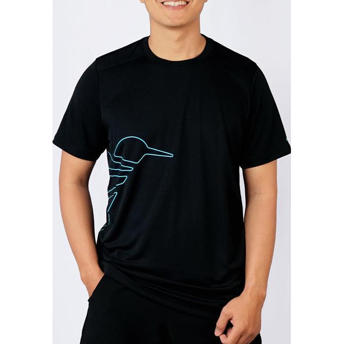 Kaos Olahraga Pria - Trijee Hummingbird II Men Short Sleeve (Black)