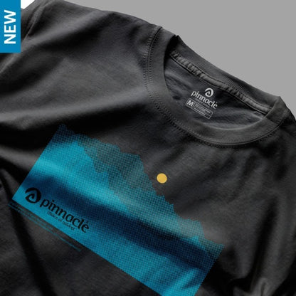 Pinnacle T- Shirt Mountain Raster Black