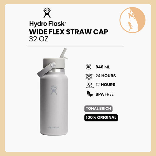 Hydro Flask Wide Flex Straw Cap 32oz/946ml - TONAL BIRCH