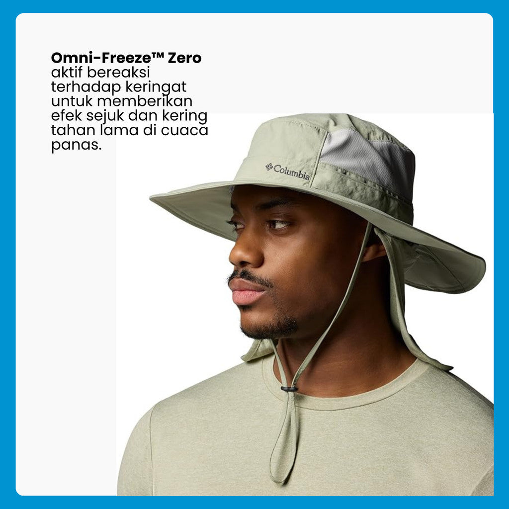 Topi Booney Hiking -  Columbia Coolhead III Zero Booney Hat (Safari)