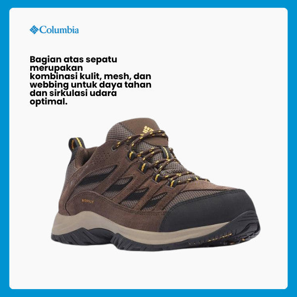 Sepatu Gunung/Hiking Pria - Columbia Men's Crestwood™ Waterproof - Mud/Squash