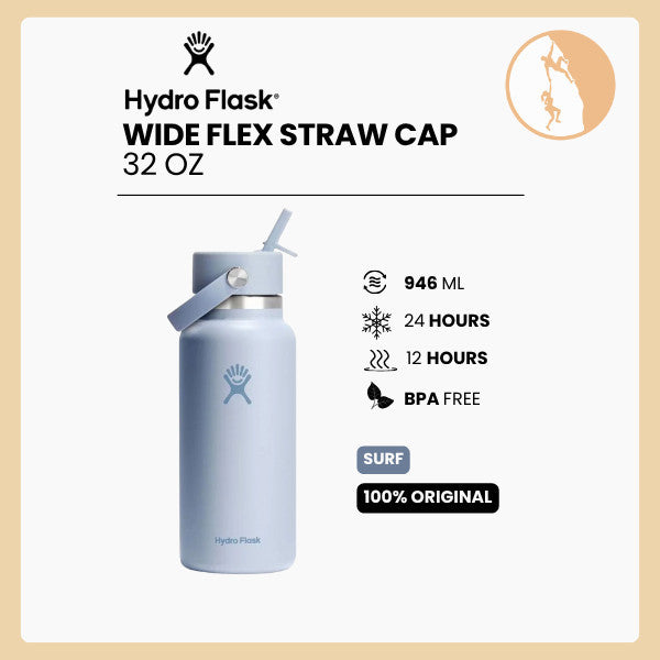 Hydro Flask Wide Flex Straw Cap 32oz/946ml - SURF