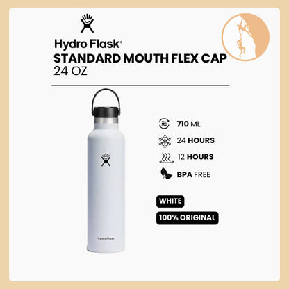 Hydro Flask Standard Mouth Flex Cap 24oz/710ml - WHITE