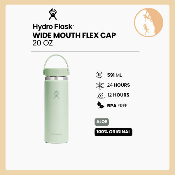 Hydro Flask Wide Mouth Flex Cap 20oz/591ml - ALOE