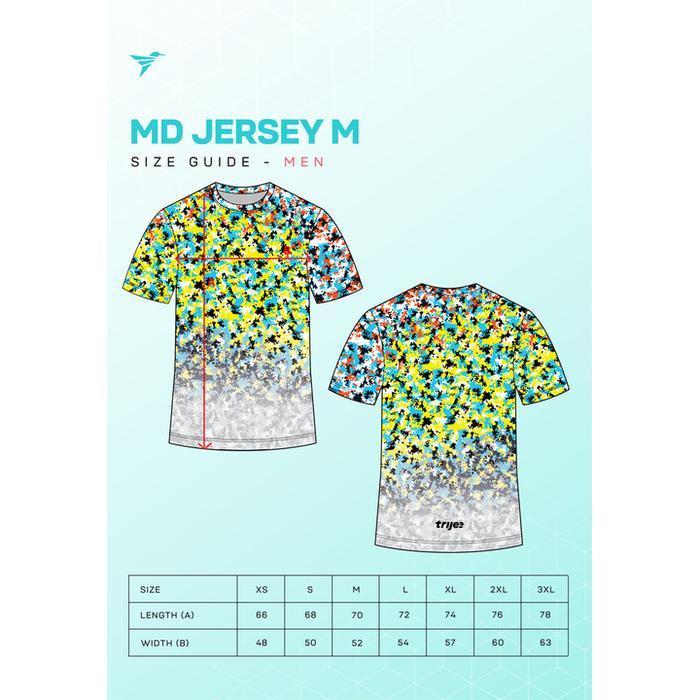 Kaos Olahraga Pria - Trijee MD Jersey Men (Multi Dots)