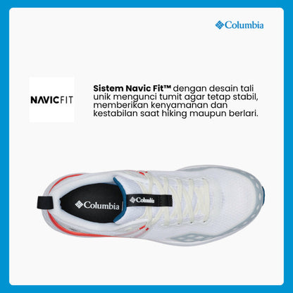Sepatu Lari/Trail Running Pria - Columbia Men's Konos™ TRS Performance Shoes (White/Poppy Red)