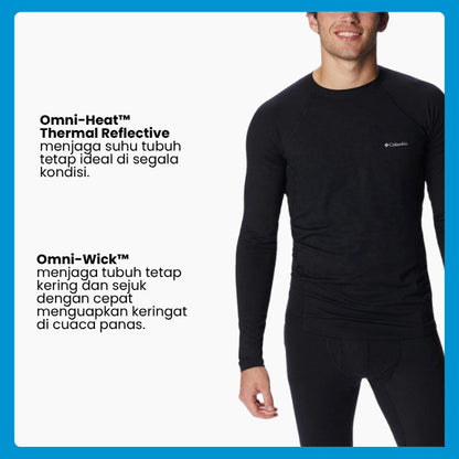 Kaos Dalam Pria Lengan Panjang Thermal - Columbia Men's Midweight Stretch Long Sleeve Top Base Layer