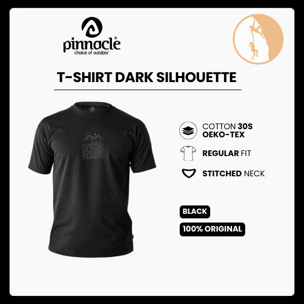 Pinnacle T-Shirt Dark Silhouette - Black