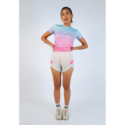 Celana Pendek Lari Wanita - Trijee GL Run Shorts Women (Gradient Lines)