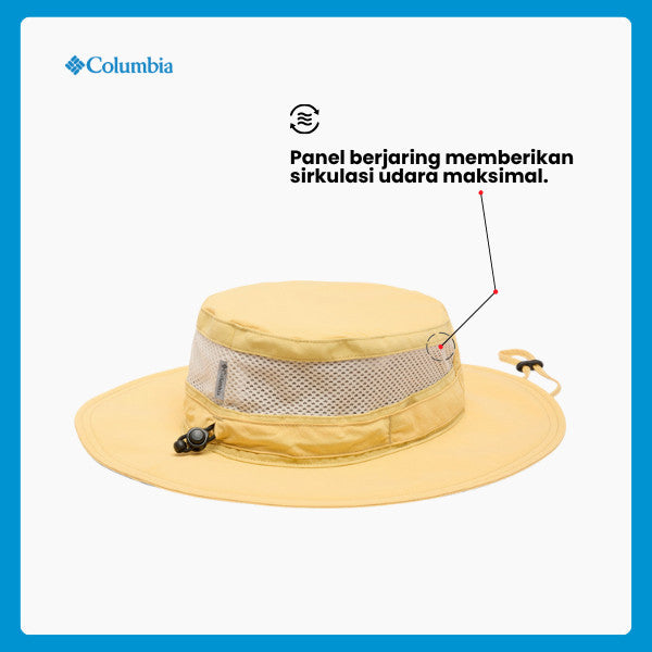 Topi Hiking Outdoor Columbia Bora Bora Booney (Sand Dune) – Bucket Hat Anti UV, Breathable & Adjustable
