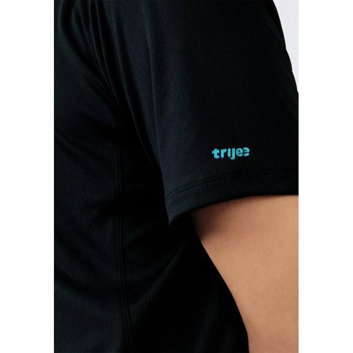 Kaos Olahraga Pria - Trijee Hummingbird II Men Short Sleeve (Black)