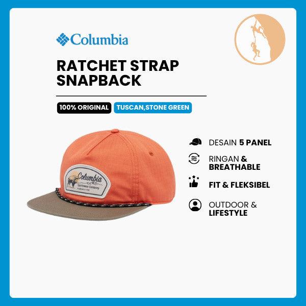 Topi Columbia Unisex Ratchet Strap Snapback – Gaya Vintage & Adjustable Fit