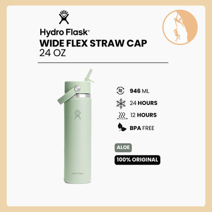 Hydro Flask Wide Flex Straw Cap 24oz/710ml - ALOE