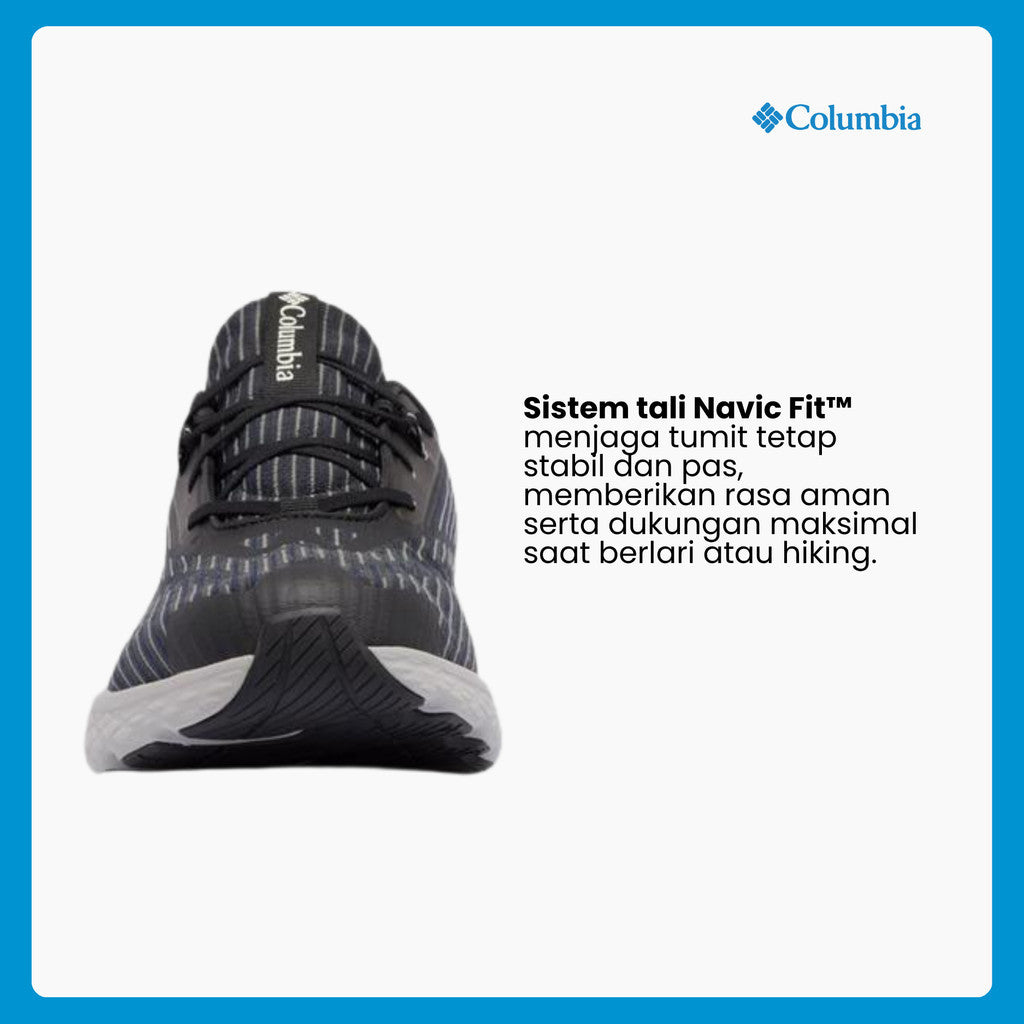 Sepatu Lari Pria - Columbia Men's Konos Swift Running Shoes - Black/Sea Salt