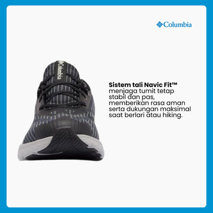 Sepatu Lari Pria - Columbia Men's Konos Swift Running Shoes - Black/Sea Salt