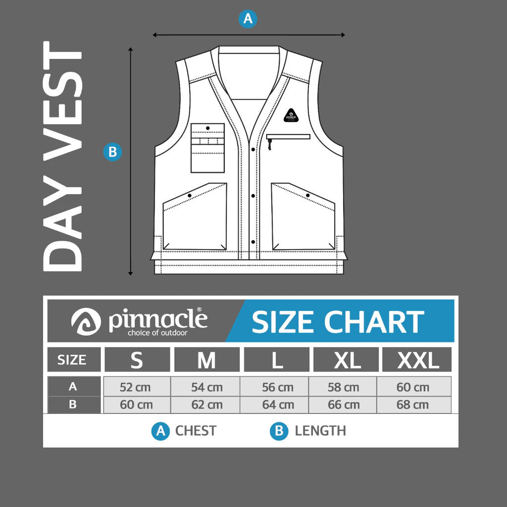 Pinnacle Day Vest Black – Rompi Kasual & Outdoor Yang Ringan & Multi Saku