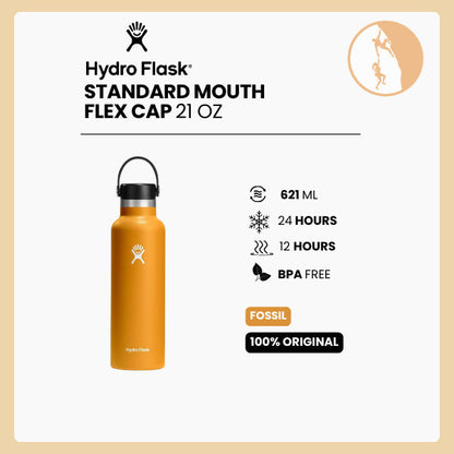 Hydro Flask Standard Mouth Flex Cap 21oz/621 ml - FOSSIL