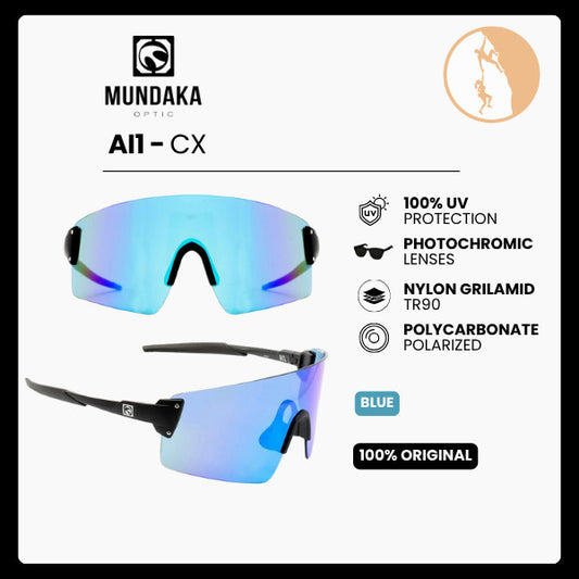 Mundaka Optic AI1 (Blue / CX) - Eyewear/Sunglasses/Kacamata Sport