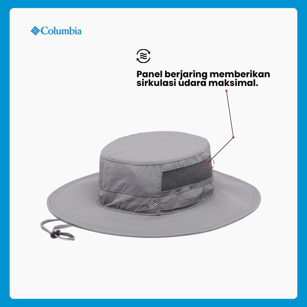 Topi Hiking Outdoor Columbia Bora Bora Booney (City Grey) – Bucket Hat Anti UV, Breathable & Adjustable