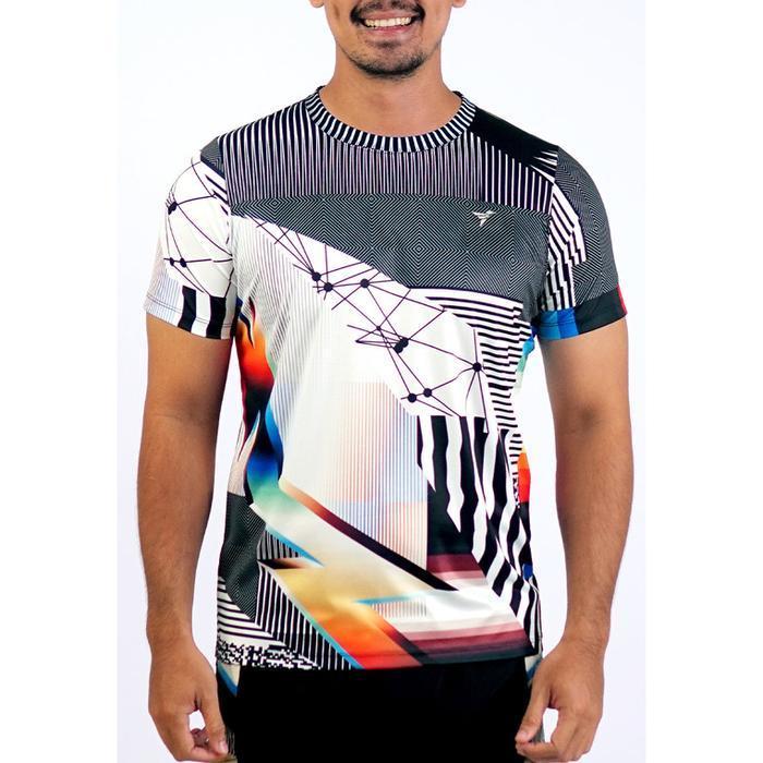 Kaos Olahraga Pria - Trijee DG Jersey Men Short Sleeve (Duochrome Glitch)