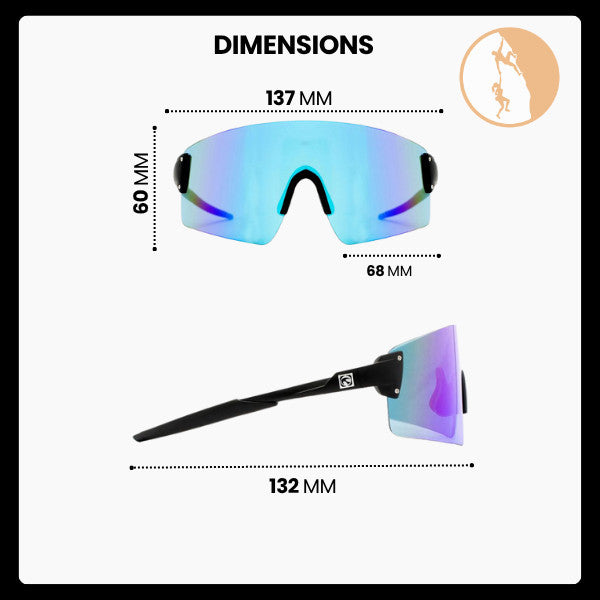 Mundaka Optic AI1 (Blue / CX) - Eyewear/Sunglasses/Kacamata Sport