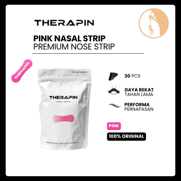 THERAPIN Pink Nasal Strip | 30 Pcs Premium Nose Strip