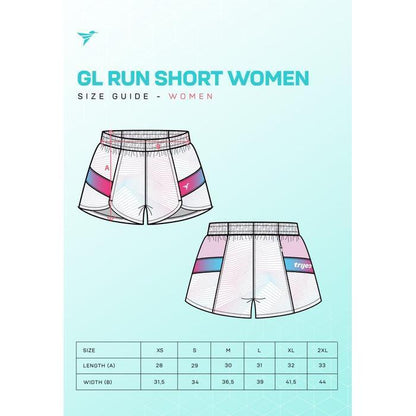 Celana Pendek Lari Wanita - Trijee GL Run Shorts Women (Gradient Lines)