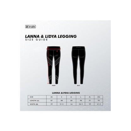 Celana Legging Olahraga Wanita - Trijee Luna II Women Legging Sport 7/8 (Black)