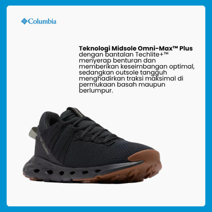Sepatu Hiking Wanita Breathable - Columbia Women's Terrastride ARO™ Shoe (Black/Tusk)