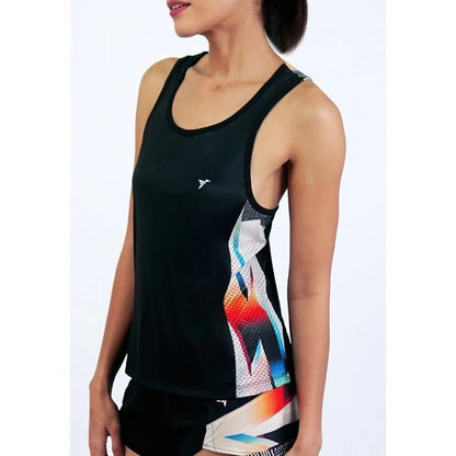 Kaos Tank Top Lari Wanita - Trijee DG Racerback Women (Duochrome Glitch)