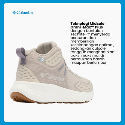 Sepatu Hiking Wanita Mid-cut Boots - Columbia Women's Konos™ TRS OutDry™ Mid Shoes - Soft Taupe/Granite Purple