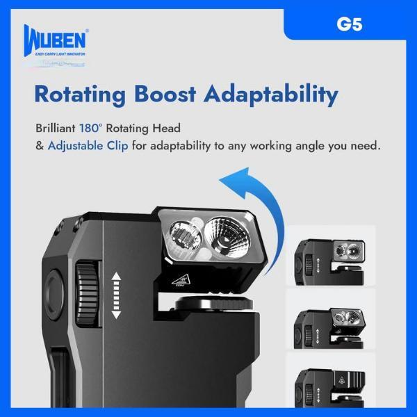 WUBEN G5 Flashlight 400 Lumens– Compact, Bright & Durable