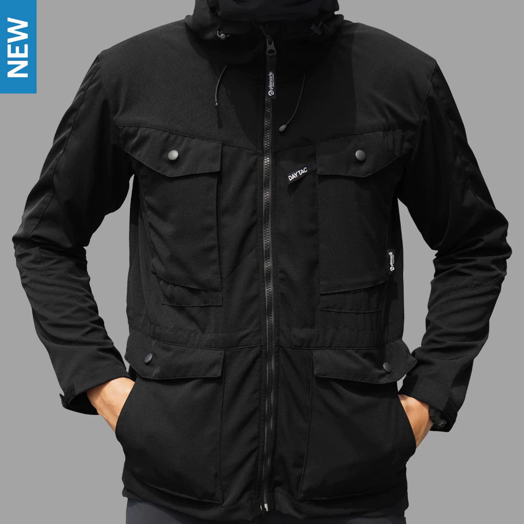 Jaket Pria Ripstop Multi Saku - Pinnacle Delta Day Tac Jacket (Black)