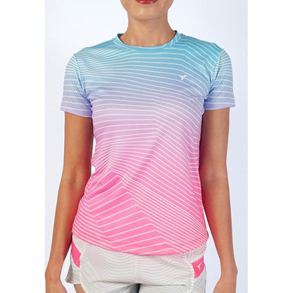 Kaos Olahraga Wanita - Trijee GL Jersey Women (Gradient Lines)